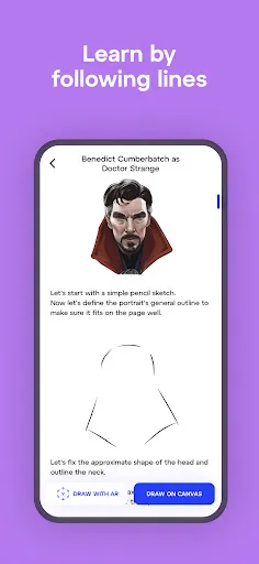 Ảnh chụp màn hình của Sketchar: Learn to Draw
