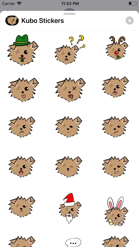 Capturas de pantalla de Kubo the Dog Stickers
