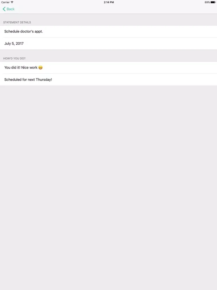 ภาพหน้าจอของ Statement - Daily Goals and Self-Improvement iPad 