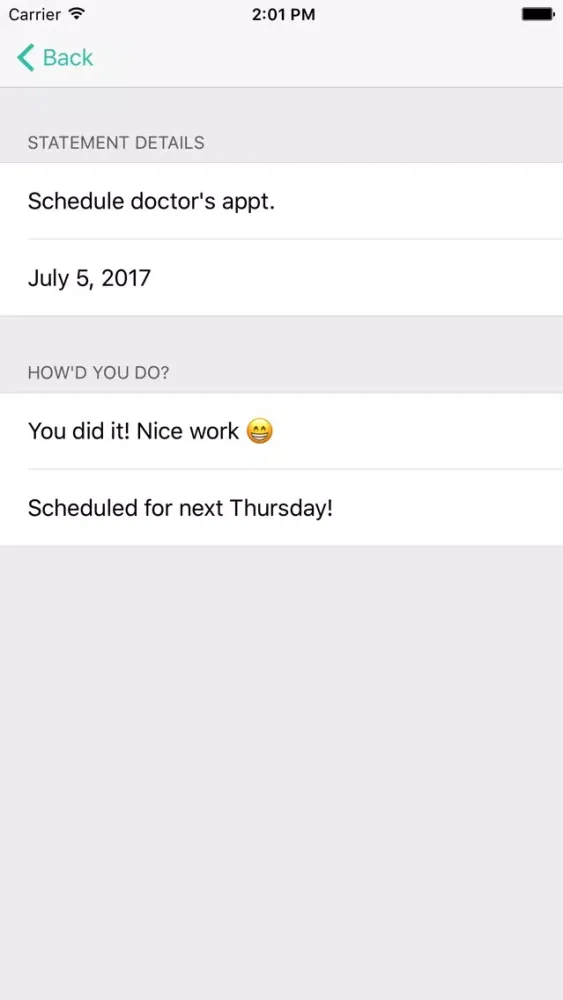 ภาพหน้าจอของ Statement - Daily Goals and Self-Improvement