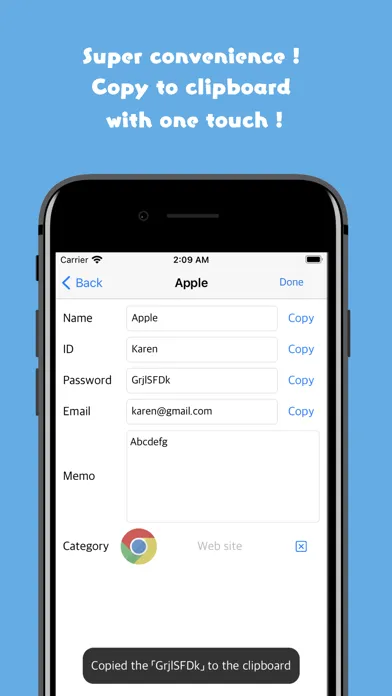 EasyToUse ! PasswordManagerApp应用截图