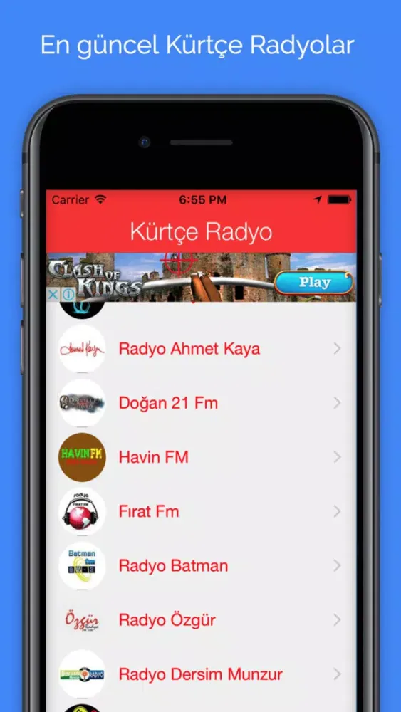 Captures d'écran de Kürtçe Radyo
