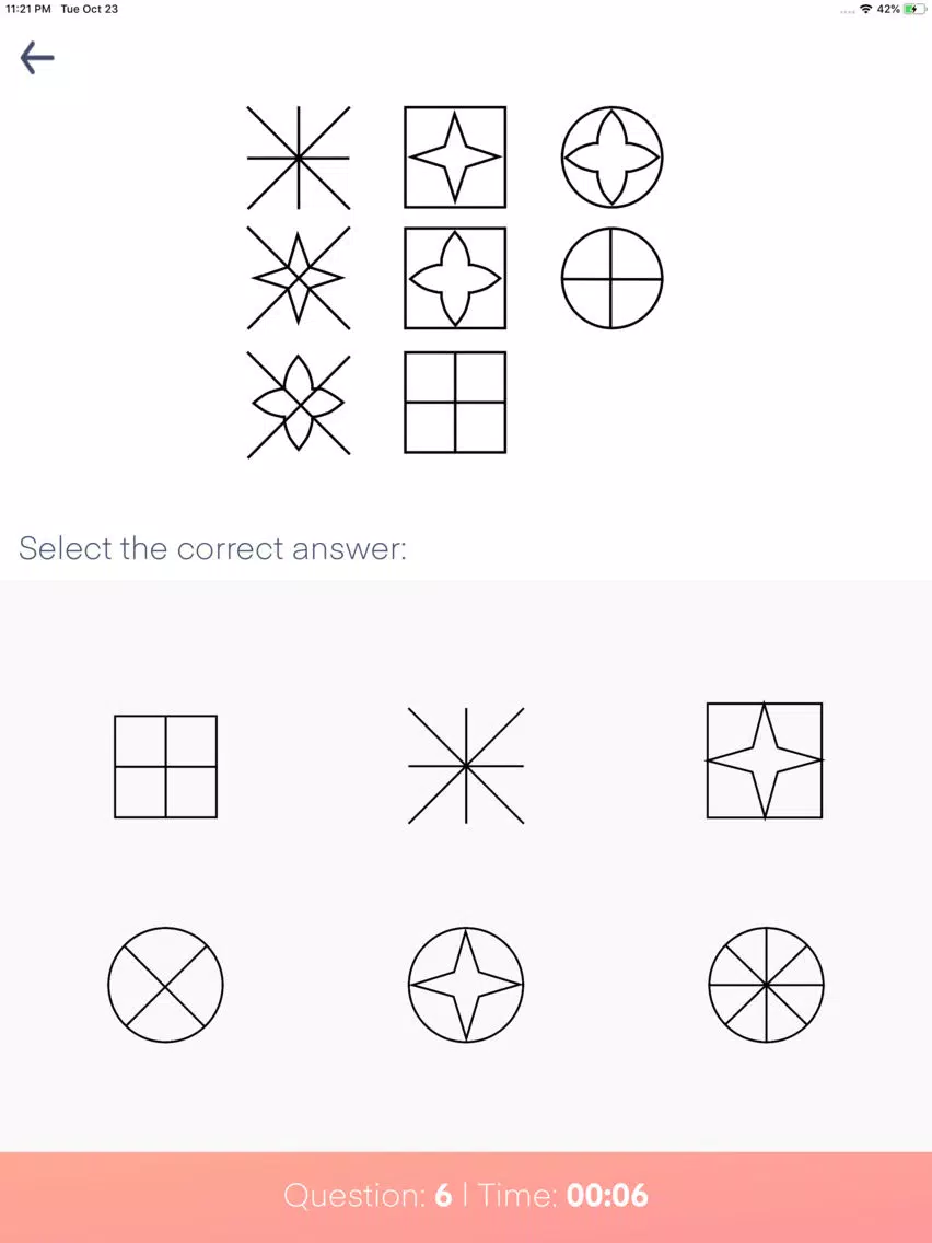 ภาพหน้าจอของ Certificated IQ Test iPad 