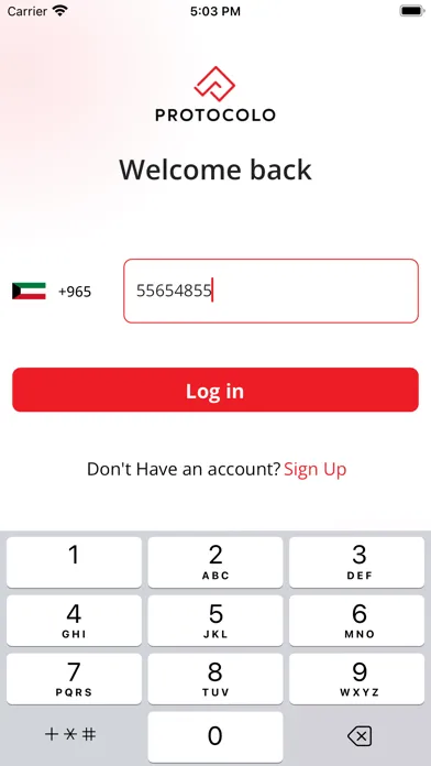 Screenshot di Protocolo Valet