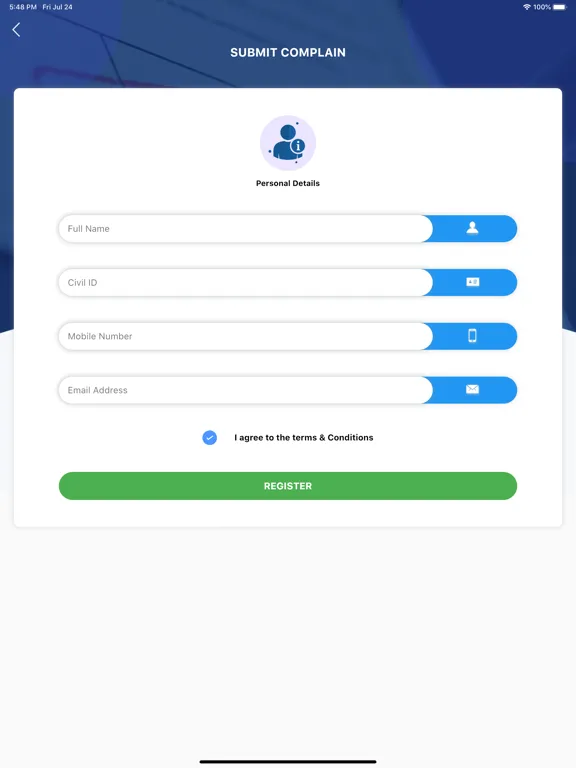 Ảnh chụp màn hình của وزارة التجارة و الصناعة / MOCI iPad 