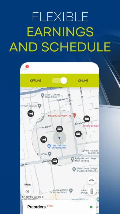 Captures d'écran de Kwik Rides Driver App