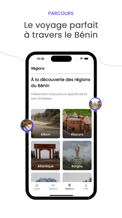 Capturas de tela do Bénin Tourisme