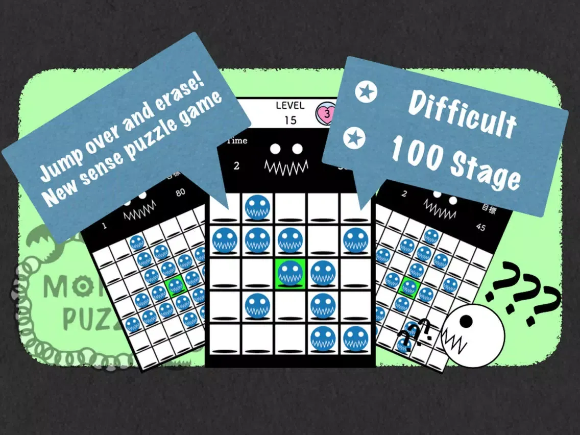 Capturas de pantalla de Monster Puzzle Peg-Solitaire iPad 