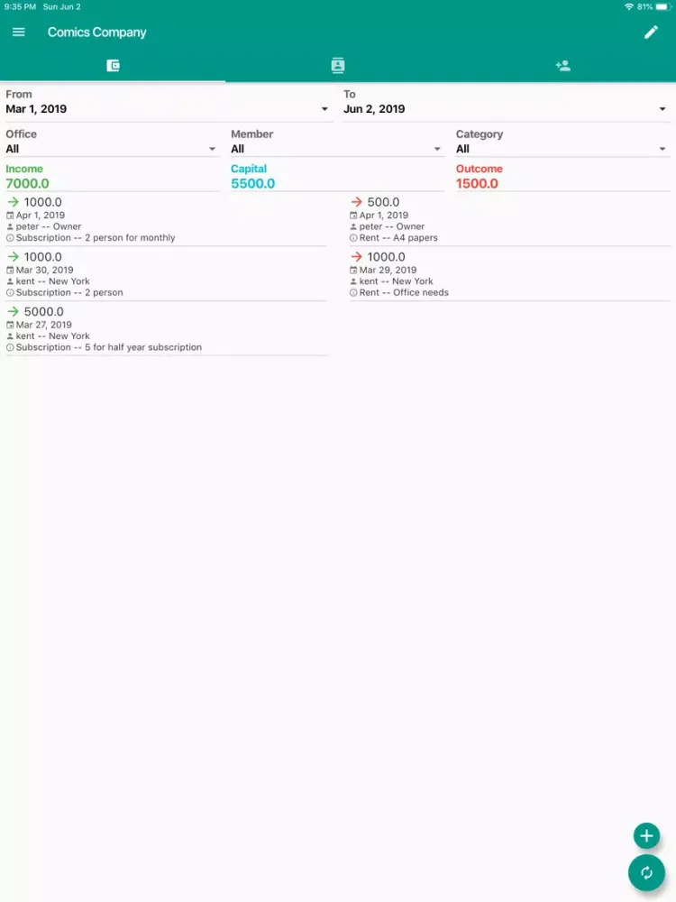 Finance Manager Online iPad  Ekran Görüntüleri