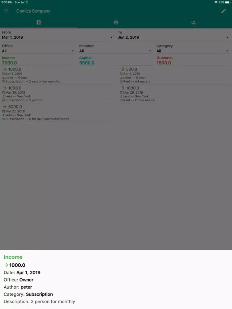 Finance Manager Online iPad  Ekran Görüntüleri