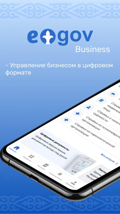 Capturas de pantalla de eGov Business