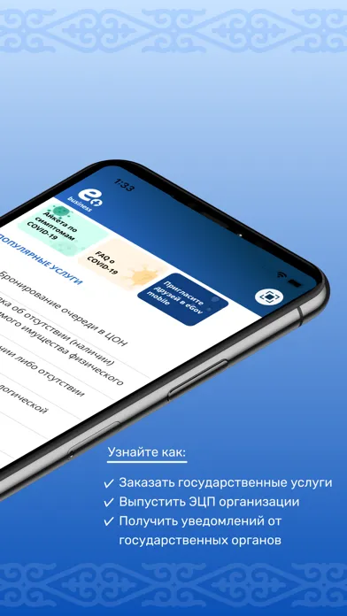 Capturas de pantalla de eGov Business