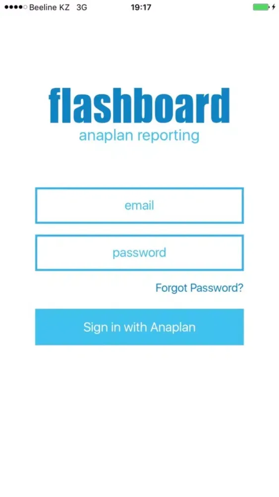 Capturas de pantalla de Flashboard - Anaplan reporting