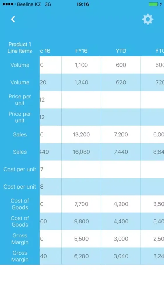 Capturas de pantalla de Flashboard - Anaplan reporting