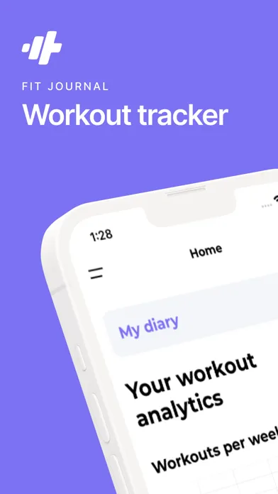 Tangkapan layar Fit Journal: Gym Workout Log