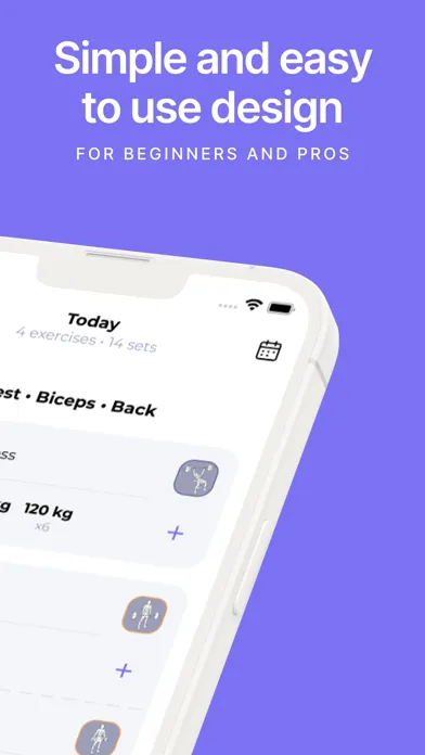 Tangkapan layar Fit Journal: Gym Workout Log