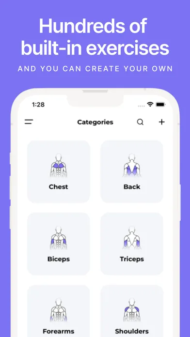 Tangkapan layar Fit Journal: Gym Workout Log
