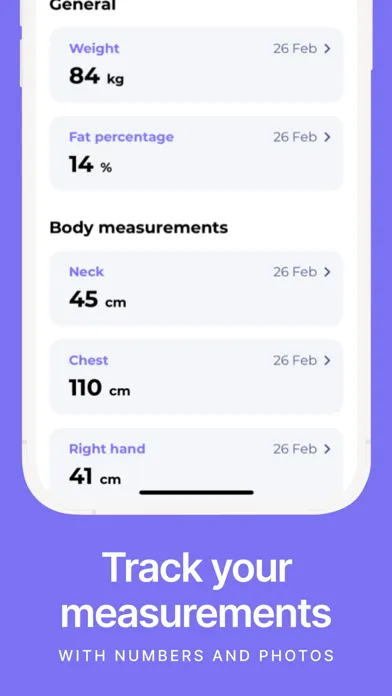 Tangkapan layar Fit Journal: Gym Workout Log