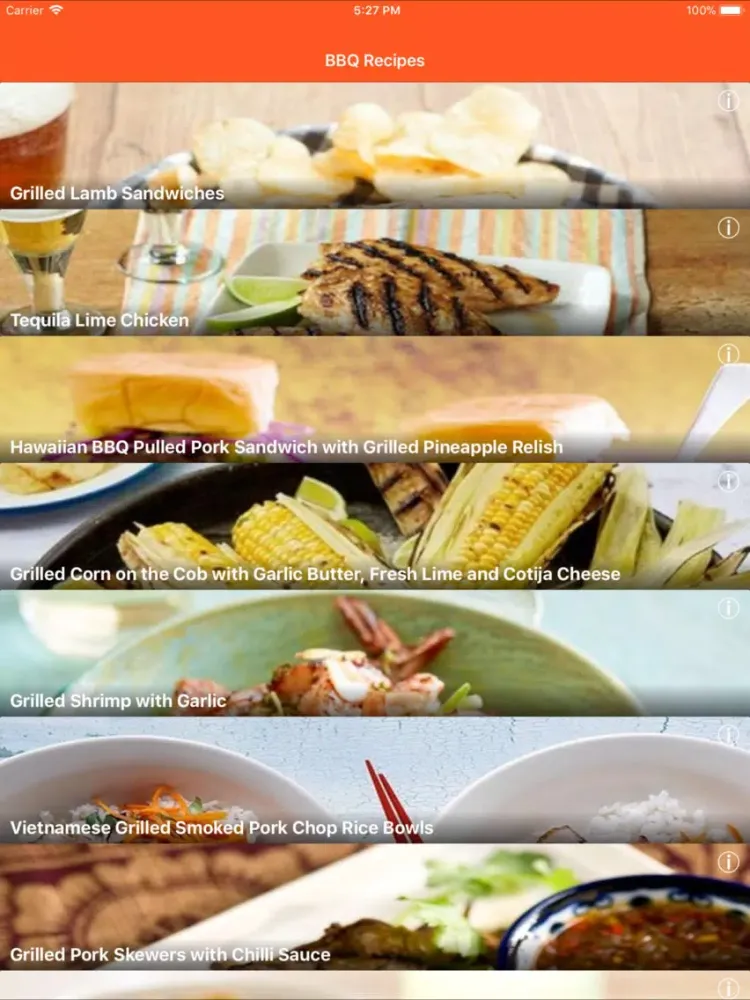 BBQ Barbecue Recipes iPad  Ekran Görüntüleri