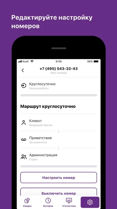 Виртуальная АТС Kcell Ekran Görüntüleri