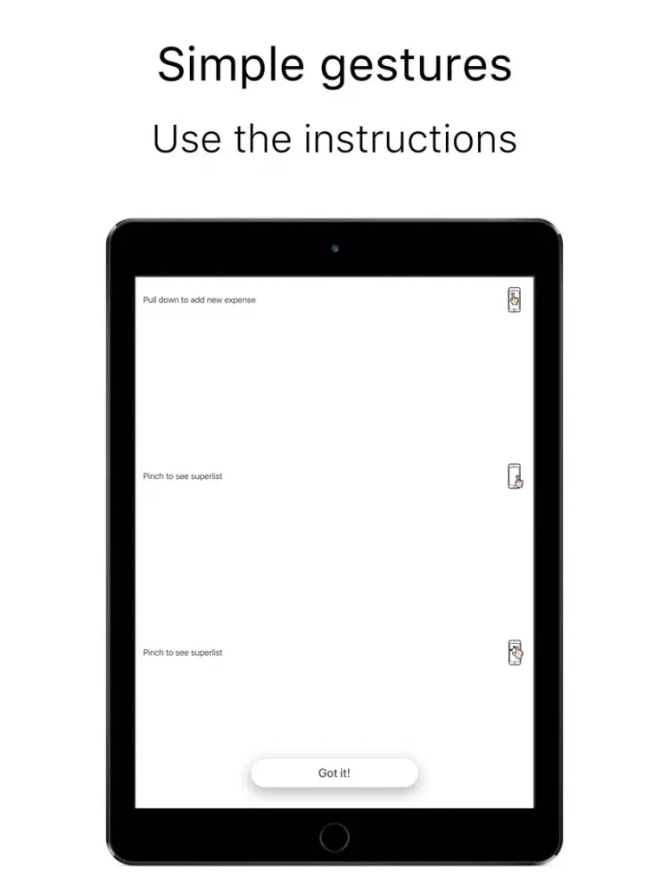 Capturas de pantalla de Clean Wallet iPad 