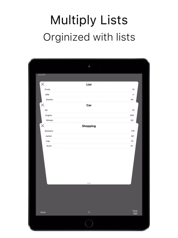Capturas de pantalla de Clean Wallet iPad 