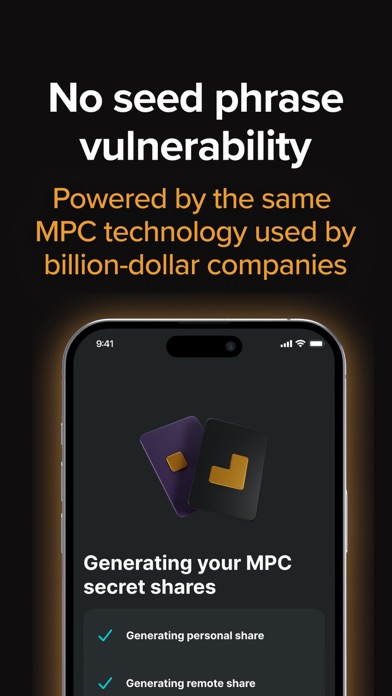 Tangkapan skrin Zengo: Crypto & Bitcoin Wallet
