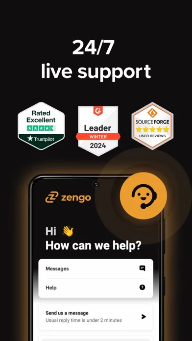 Tangkapan layar Zengo: Crypto & Bitcoin Wallet
