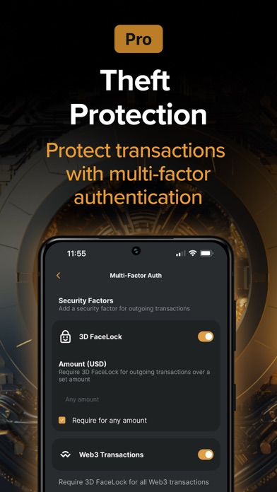 Tangkapan skrin Zengo: Crypto & Bitcoin Wallet