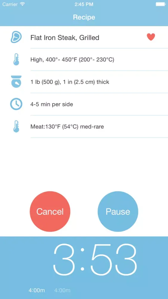 Cooking Times Screenshots