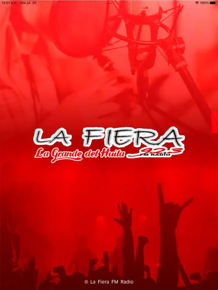 Tangkapan layar La Fiera FM Radio iPad 