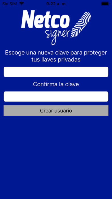 Capturas de tela do Netco Signer