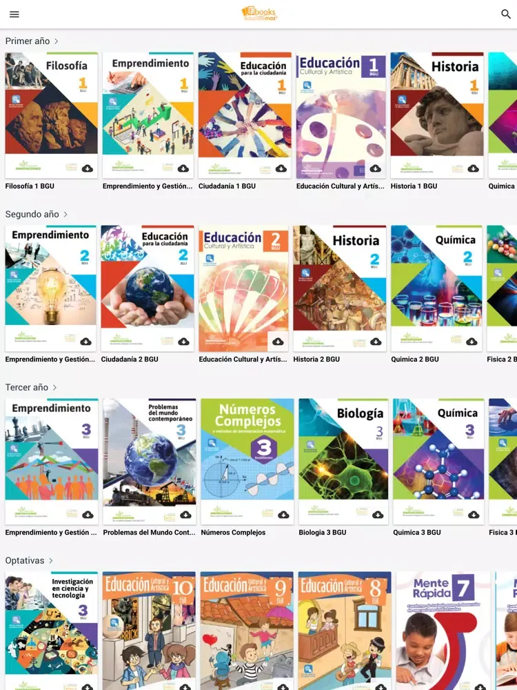 Скриншоты Educatemas Ebooks iPad 