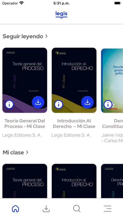 Screenshot di Libros digitales Legis