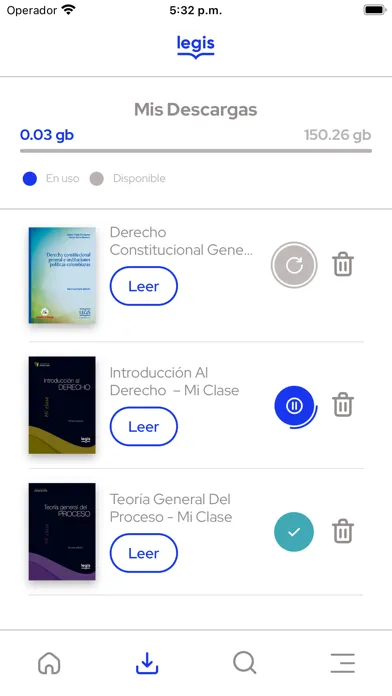 Screenshot di Libros digitales Legis