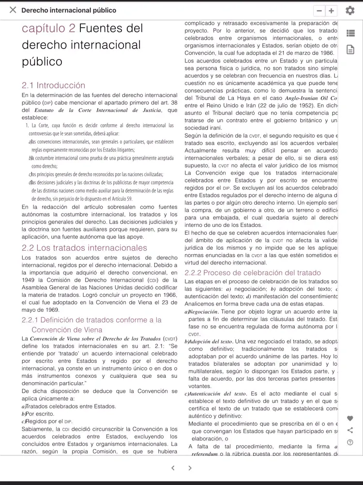 Capturas de pantalla de Oxford Derecho iPad 