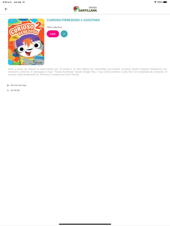 صور Tienda Santillana iPad 