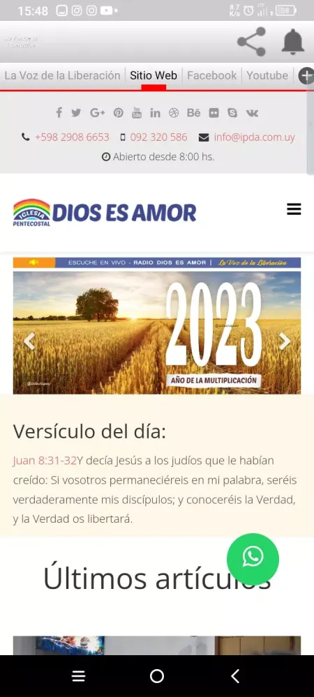 Radio Dios es amor Uruguay स्क्रीनशॉट