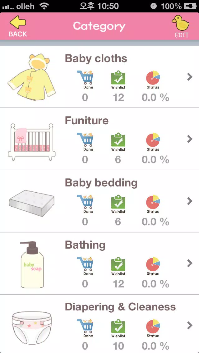 Checklist for baby birth - Prepare your labor应用截图