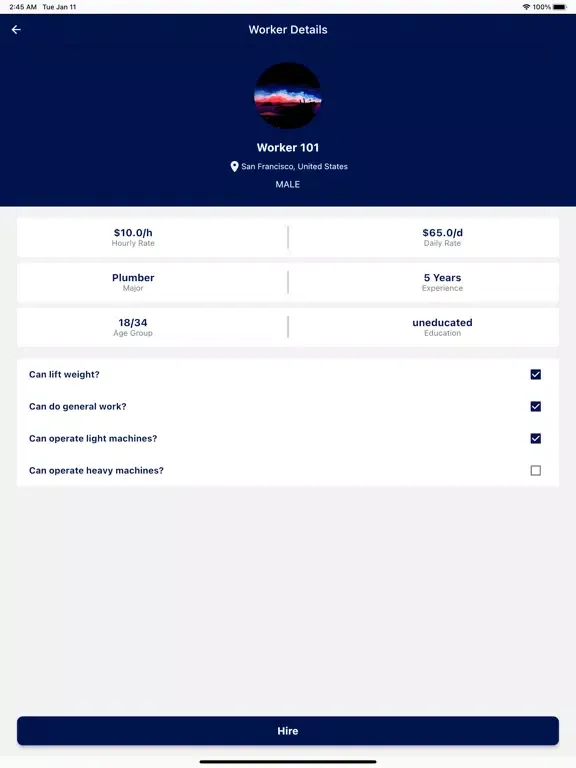 Скриншоты Hire Day Labor iPad 