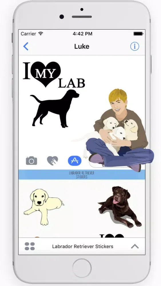 Labrador Retriever Stickers 스크린샷