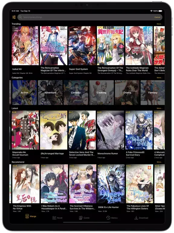 Captures d'écran de Manga Reader - Read Manga App iPad 