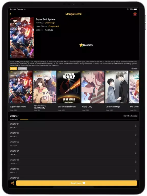 Captures d'écran de Manga Reader - Read Manga App iPad 