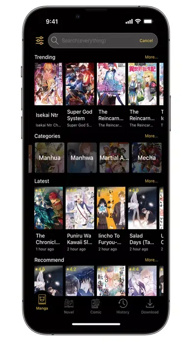 Captures d'écran de Manga Reader - Read Manga App