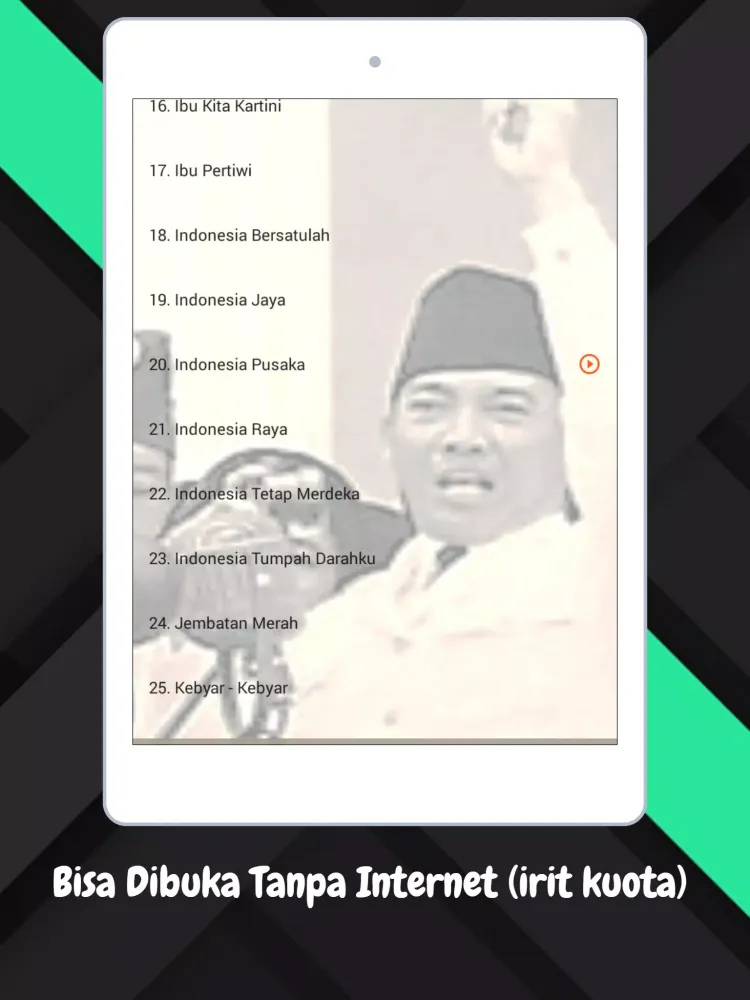 Скриншоты Lagu Nasional Offline Lengkap
