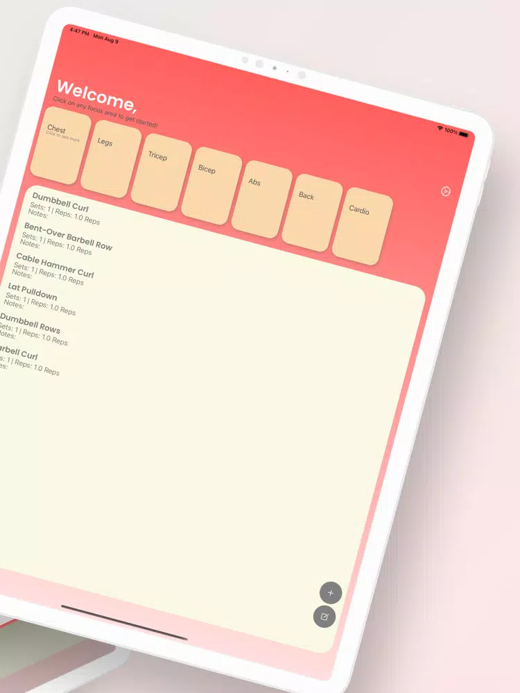 All Fit iPad  Ekran Görüntüleri