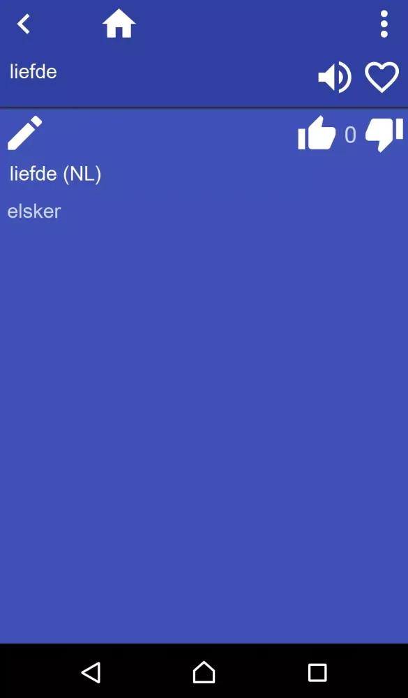 Dutch Norwegian dictionary Screenshots