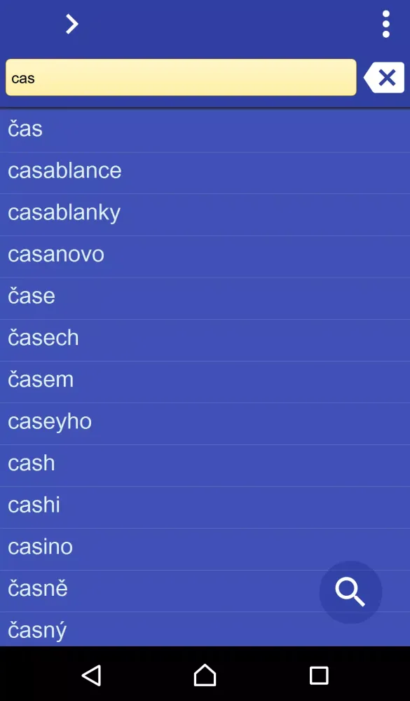 Czech Albanian dictionary Screenshots