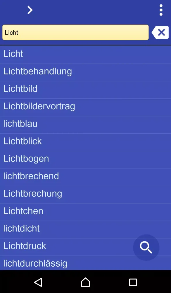 Capturas de pantalla de German Chichewa dictionary