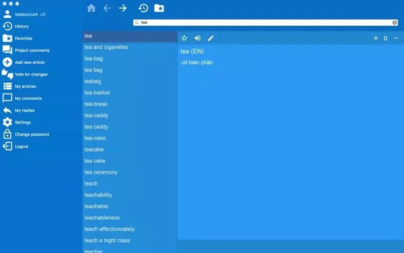 English Vietnamese dictionary Screenshots
